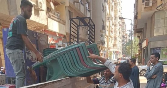 حملات مكثفة لرفع الإشغالات وعودة الانضباط والسيولة المرورية بمراكز المنيا