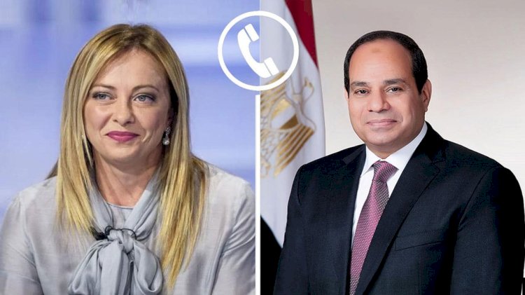 هاتفيًا.. السيسي يستعرض الأوضاع في غزة مع رئيسة وزراء إيطاليا