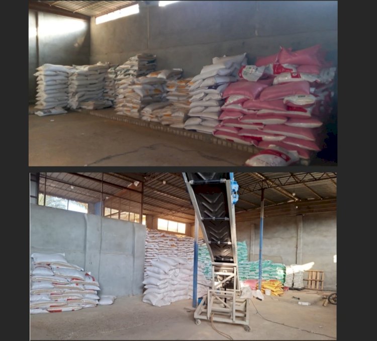 ضبط اعلاف حيوانية داخل مخزن بدون ترخيص