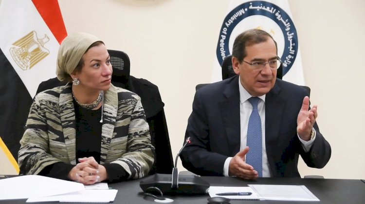 الملا وياسمين بحثا ملفات مشروعات التقاط الكربون