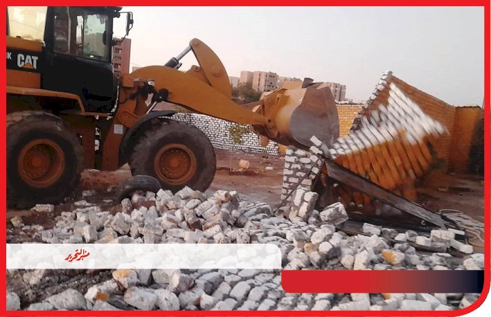 إزالة 154 حالة  ضمن المرحلة الأولى من حملات الموجة الـ 22 لإزالة التعديات ببني سويف