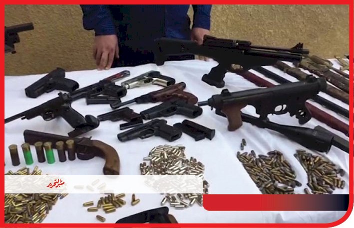 "٨٤"ألف قضية هاربين من احكام واسلحة ومخدرات