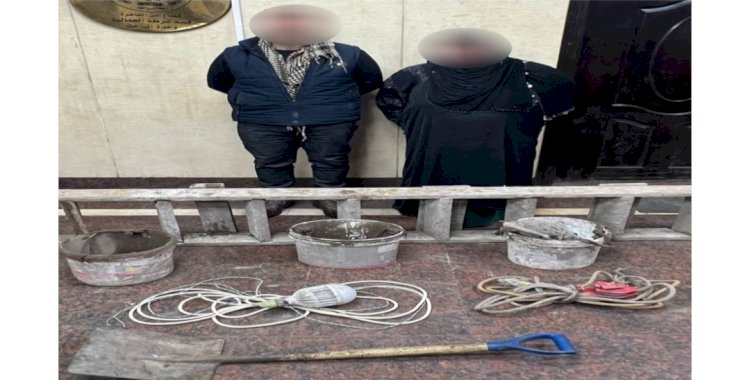 ضبط مالك مطبعة وربة منزل لقيامهما بالتنقيب عن الاثار