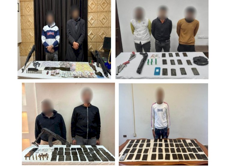 سقوط "١٩"تاجر اسلحة ومخدرات في" ٥"محافظات