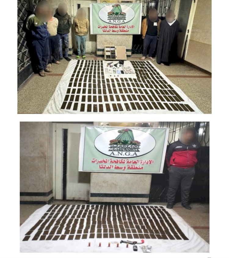 ضبط "٧" تجار حشيش