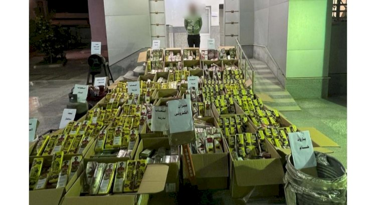 وقوع تاجر العاب نارية وبحوزته اكثر من مليون قطعة