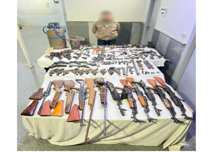 ضبط عاطل لادارته ورشة لتصنيع وبيع الاسلحة باسيوط