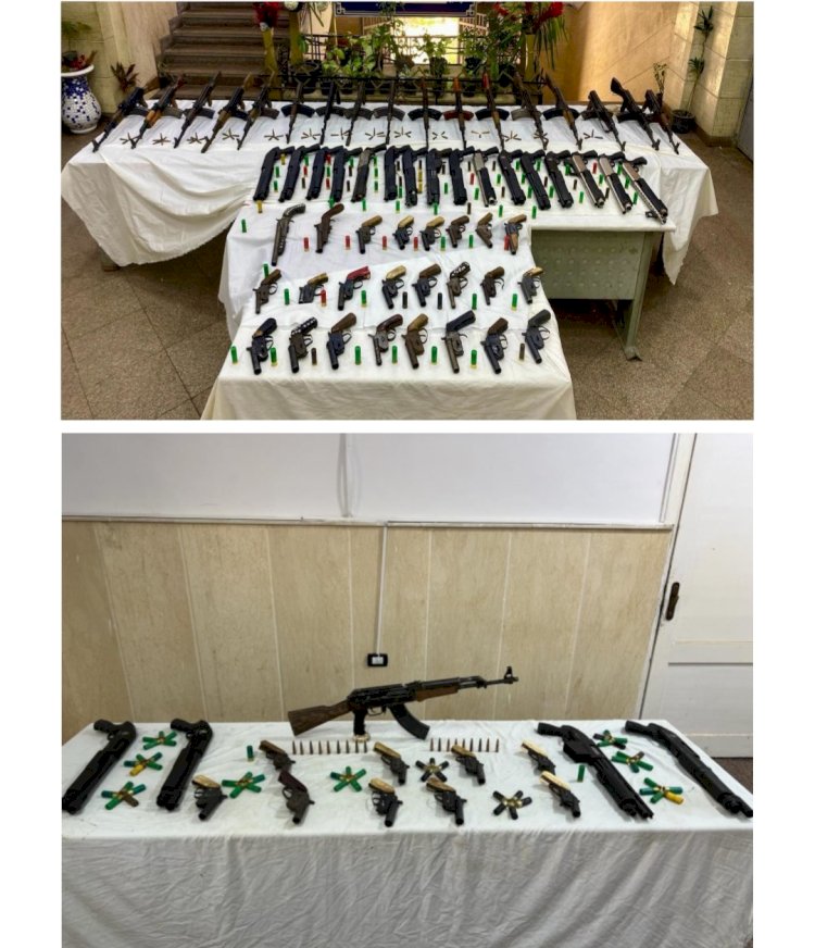 سقوط تجار الاسلحة في الاسكندرية ودمياط واسوان واسيوط