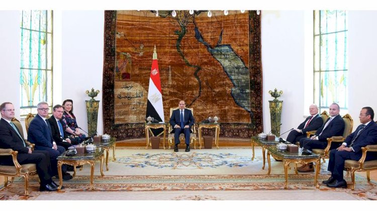الرئيس السيسي يستقبل وفدًا من لجنة الشئون الخارجية بمجلس العموم البريطاني