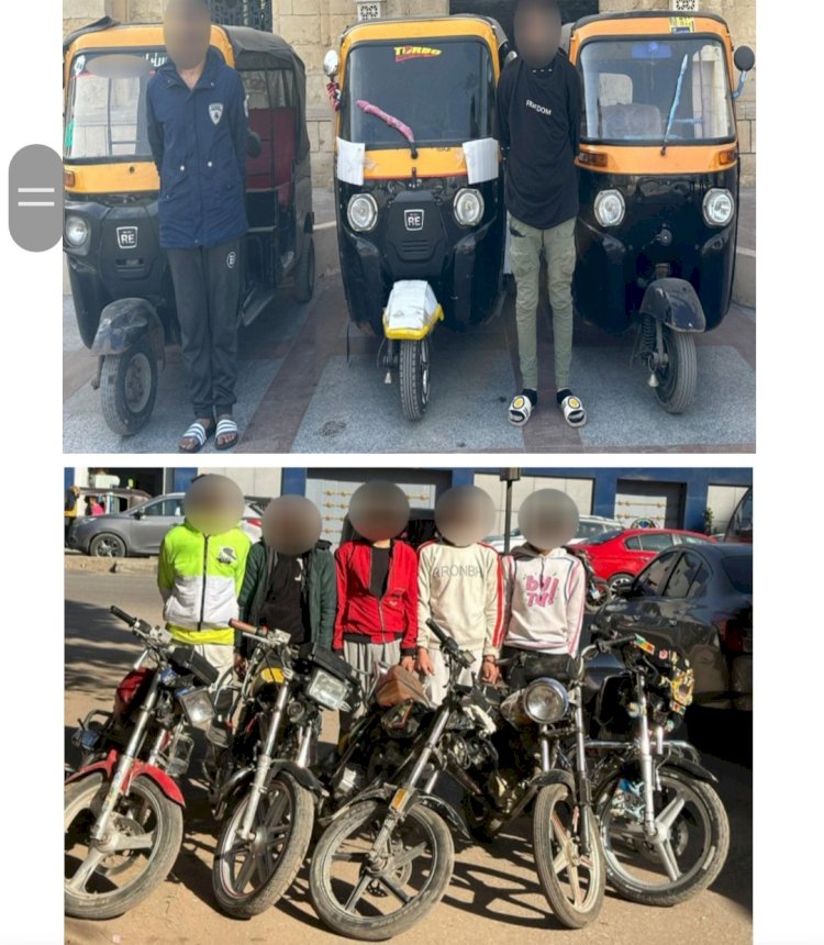 ضبط تشكيلات سرقة المساكن والسيارات و التكاتك والاسلاك الكهربائية بالقاهرة