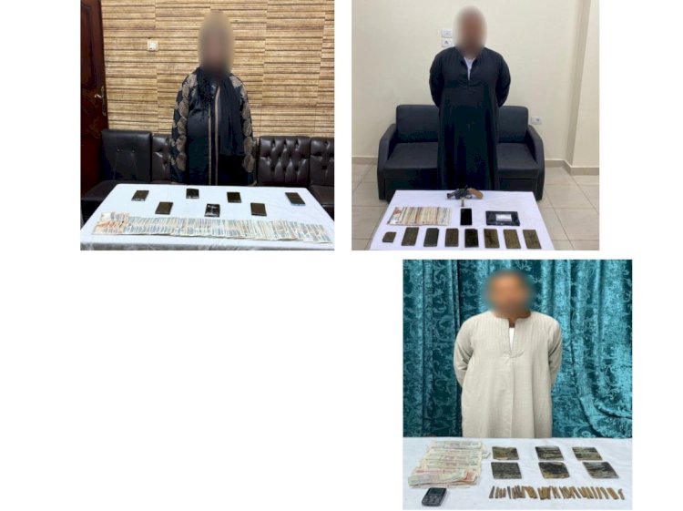 ضبط تجار المخدرات والاسلحة في "٦'محافظات