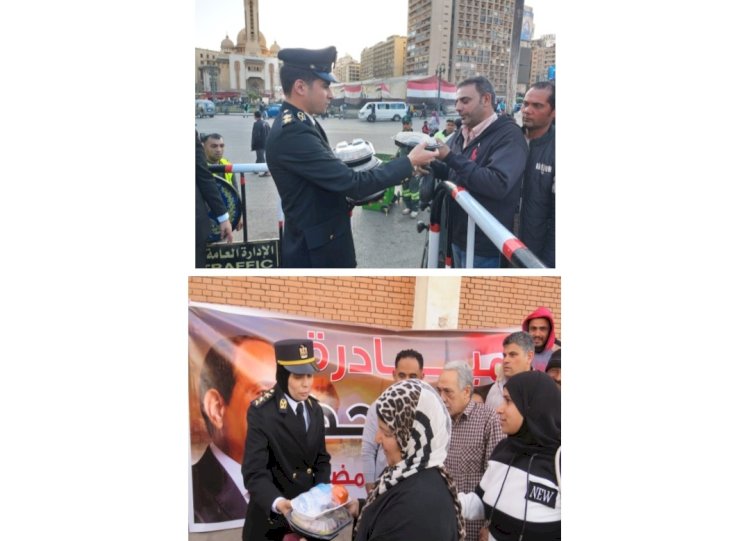 توزيع وجبات الافطار علي الصائمين بالقاهرة والجيزة