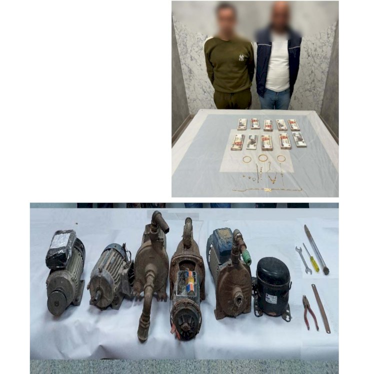 القبض علي تشكيلات سرقة المواتير واموال المواطنين بالقاهرة