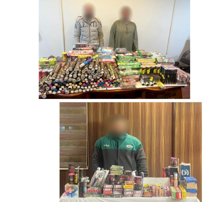 ضبط العاب نارية بالجيزة ودمياط