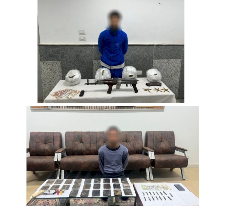 ضبط مخدرات واسلحة بحوزة متهمين بالدقهلية  والمنوفية