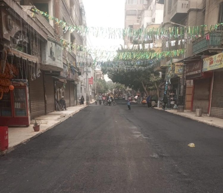 رصف وإعادة تأهيل الطرق فى مركزين بالمنيا