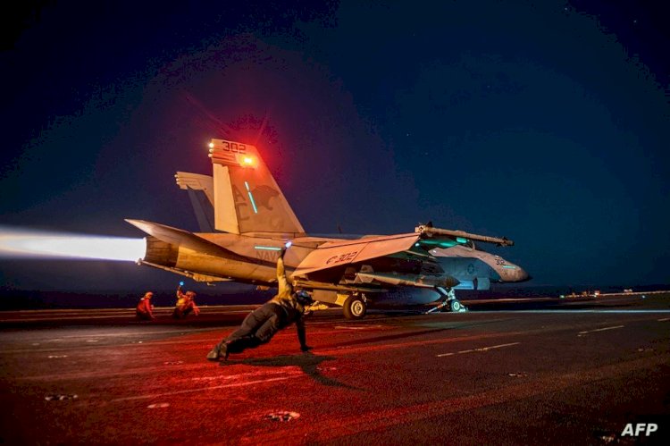 القوات الأمريكية والبريطانية  أعترضت المسيرات قبل وصولها لإسرائيل