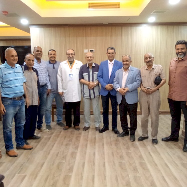 حزب مصر القومي بالمحافظة يزور المستشفى الجامعى باسوان