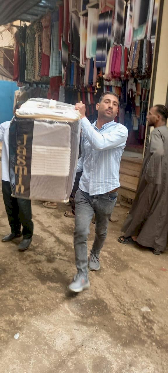 حملات مكثفة لرفع الاشغالات في مركزين بالمنيا