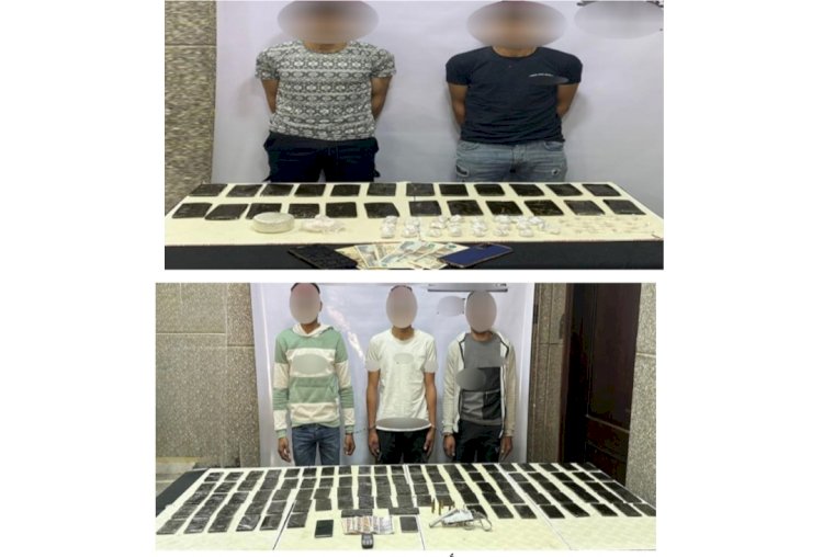 ضبط "١١"متهم بحوزتهم مخدرات واسلحة بسوهاج والشرقية