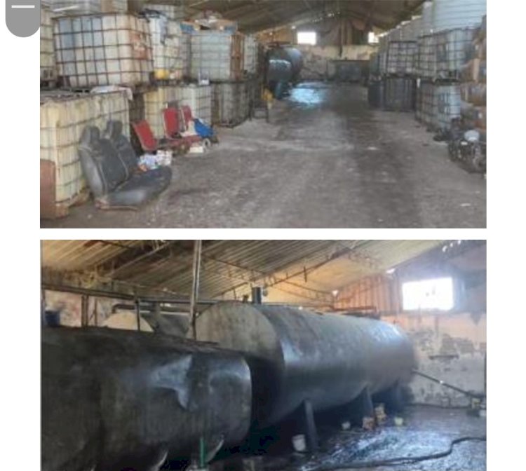 ضبط مصنعين غير مرخصين لتعبئة زيت طعام مجهول المصدر بالاسكندرية