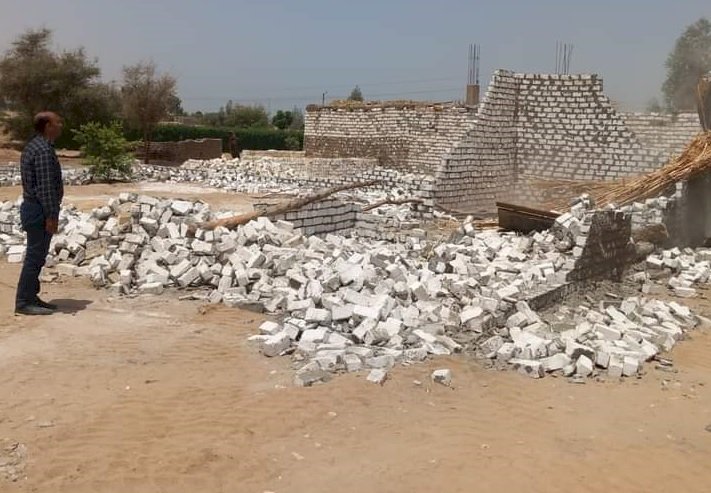 إزالة فورية بقرية دندره بقنا