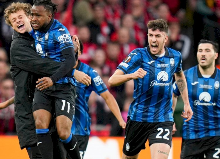 اتالانتا الايطالى يتوج باليوروبا ليج بعد فوزه على بايرليفركوزن الألماني بهاتريك لوكمان