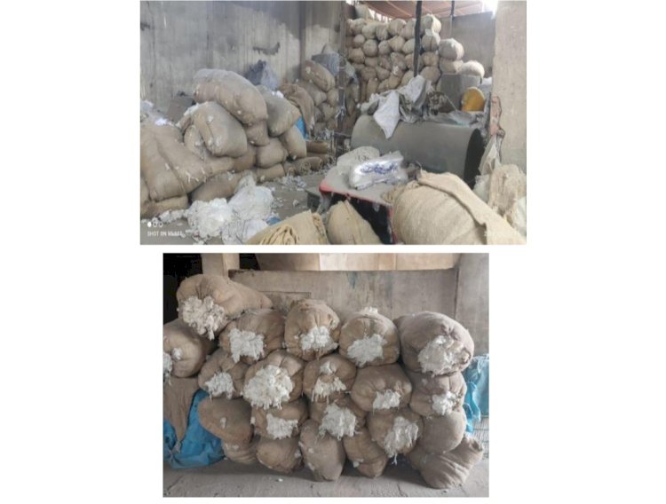 القبض علي مالكي محلجين وبحوزتهما "١٤"طن قطن مجهولة المصدر بالقليوبية