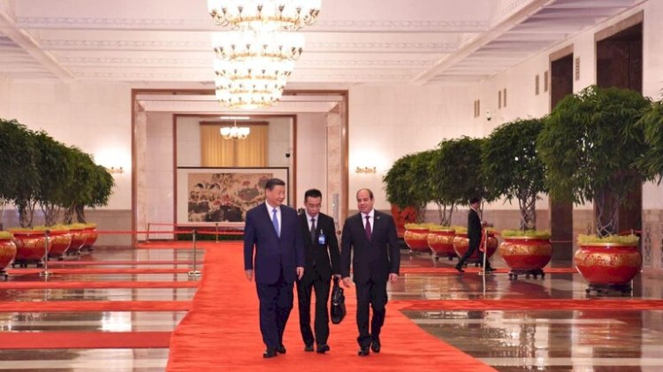 الرئيس الصيني يشيد بموقف مصر تجاه القضية الفلسطينية والاتفاق علي وقف فوري لاطلاق النار