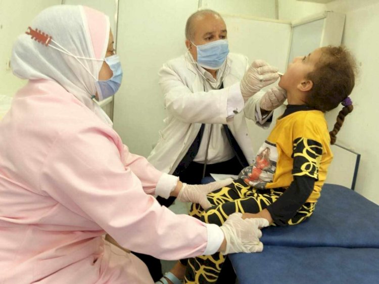 توقيع الكشف الطبي على 1314 حالة خلال قافلة طبية بقرية البراجيل بمركز ملوى بالمنيا