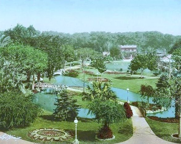 وضع اللمسات الأخيرة لمشروع إعادة احياء حديقة الازبكية قبل افتتاحها التجريبى   