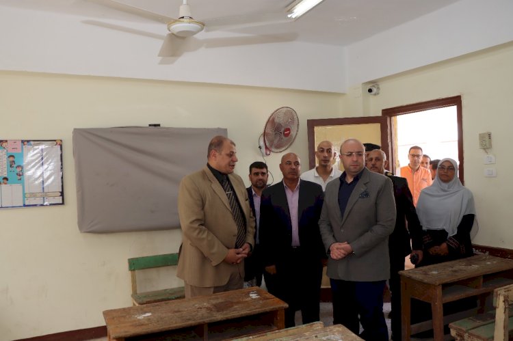 محافظ بني سويف يتفقد جاهزية اللجان استعدادا لامتحانات  الثانوية العامة 