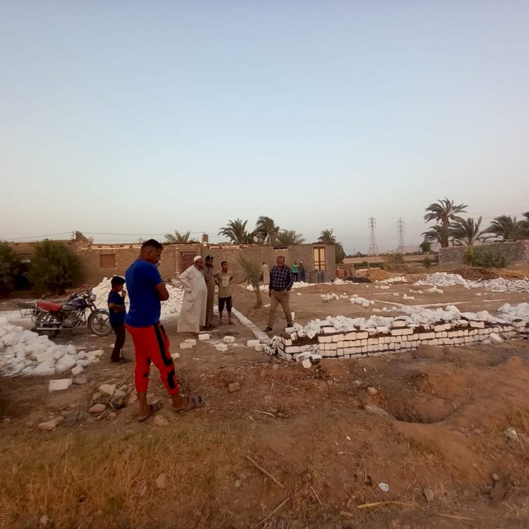 إزالة فورية بقرية دندره في قنا