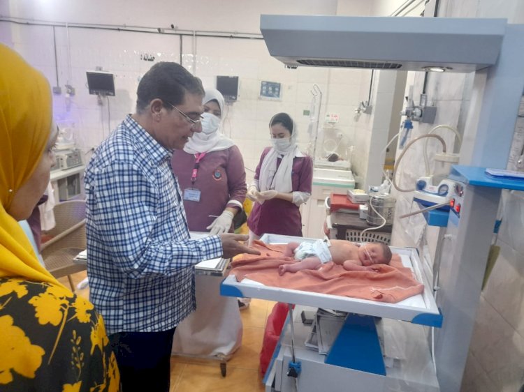 وكيلة صحه بنى سويف تشكل لجنه لبحث شكوى مواطن من قسم حضانات مستشفى خاص ببا