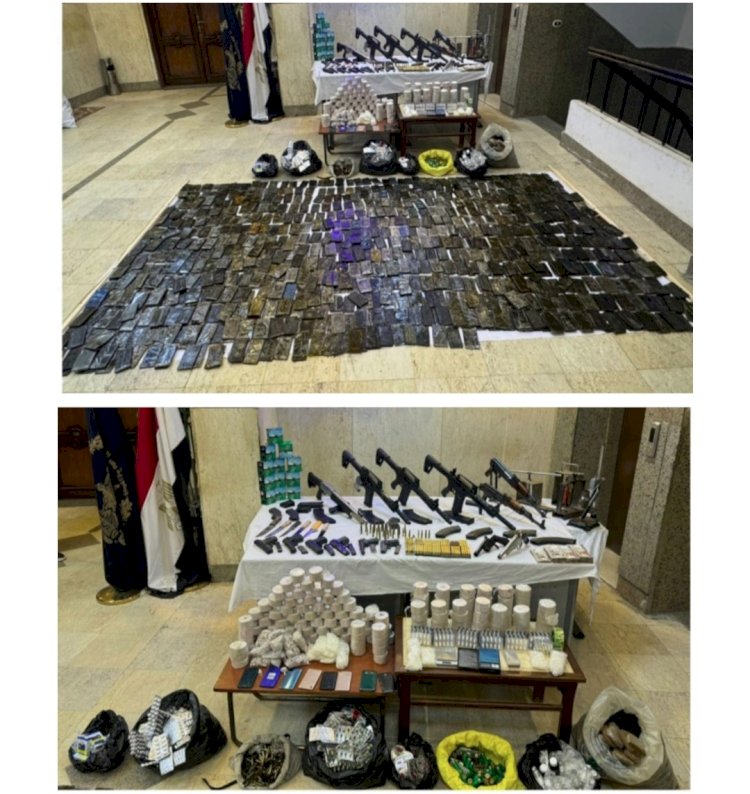 ضبط اخطربؤرة اجرامية لتجارة الاسلحة بالبحيرة والاسكندرية