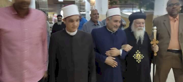 خريجي الأزهر بالمنيا يستقبل وفد مطرانية ملوى للتهنئة بعيد الأضحى