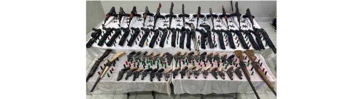 ضبط كميات كبيرة من الاسلحة في اربعة محافظات