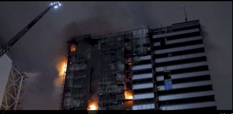 مقتل 9 في حريق مستشفى في إيران