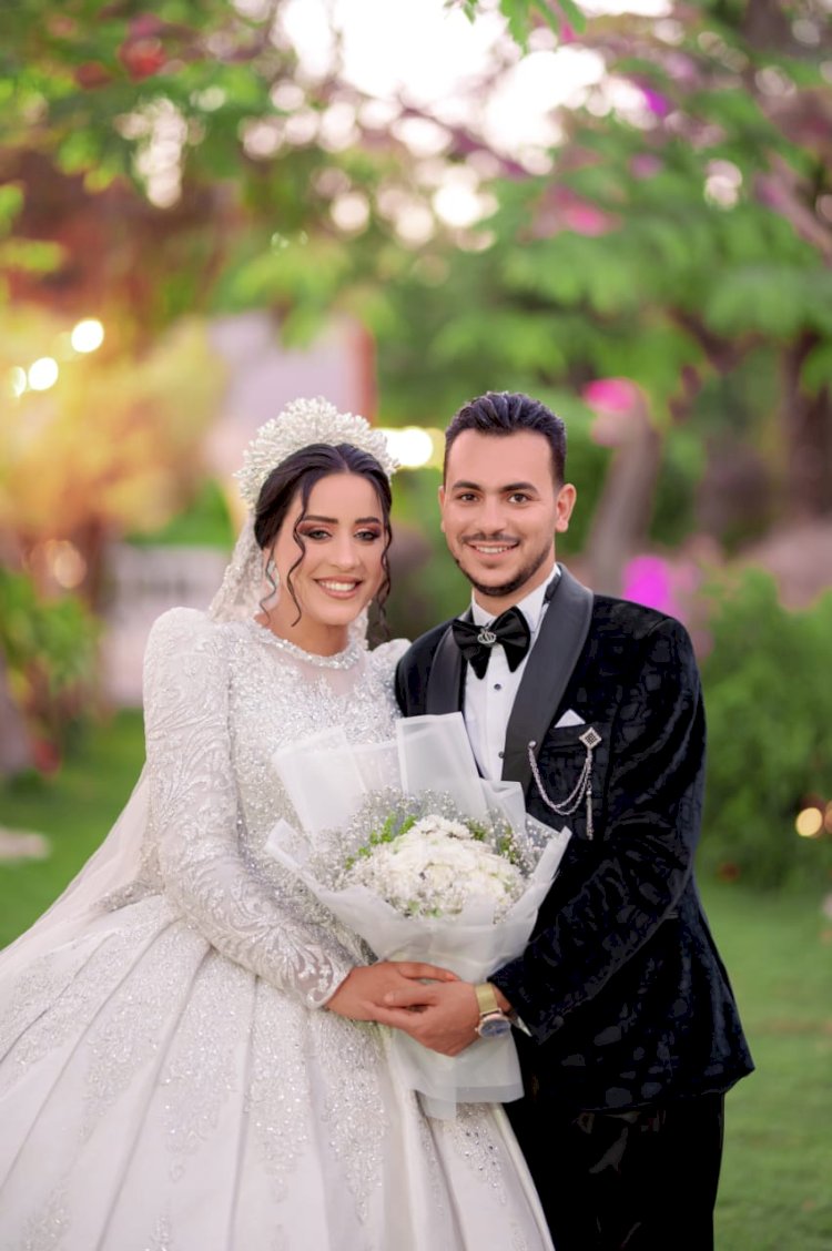 مليون مبروك للعروسين علاء وحبيبة