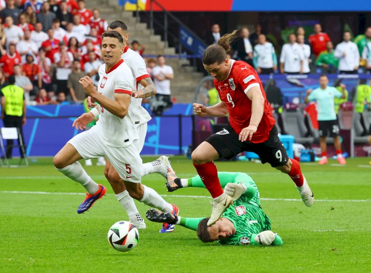 النمسا تفوز على بولندا وتحصل على اول ثلاث نقاط في يورو 2024