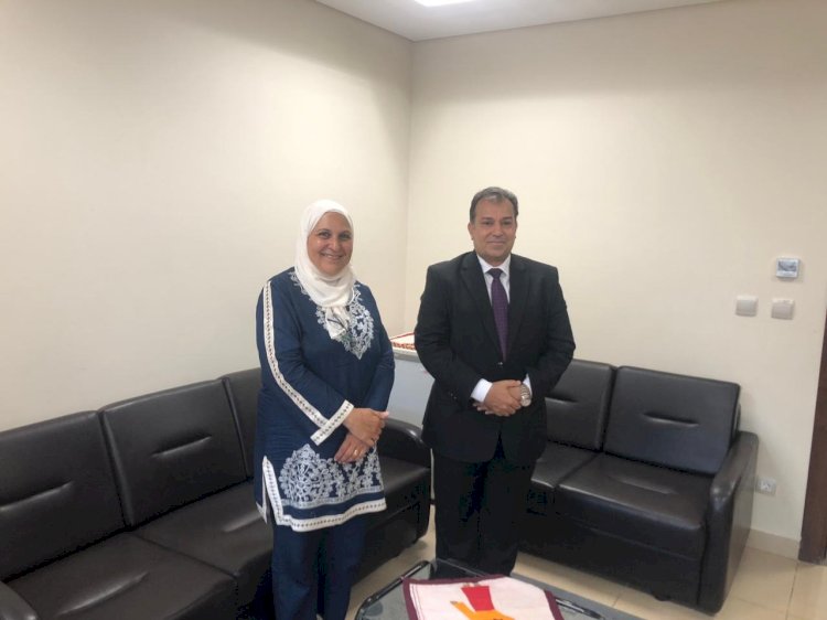 رئيس الادارة المركزية للشئون الهندسية بوزارة التعليم تستقبل رئيس جامعة جنوب الوادى