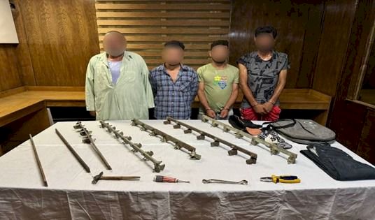 ضبط سارقي البارات النحاسية من الكبائن الكهربائية بالقاهرة