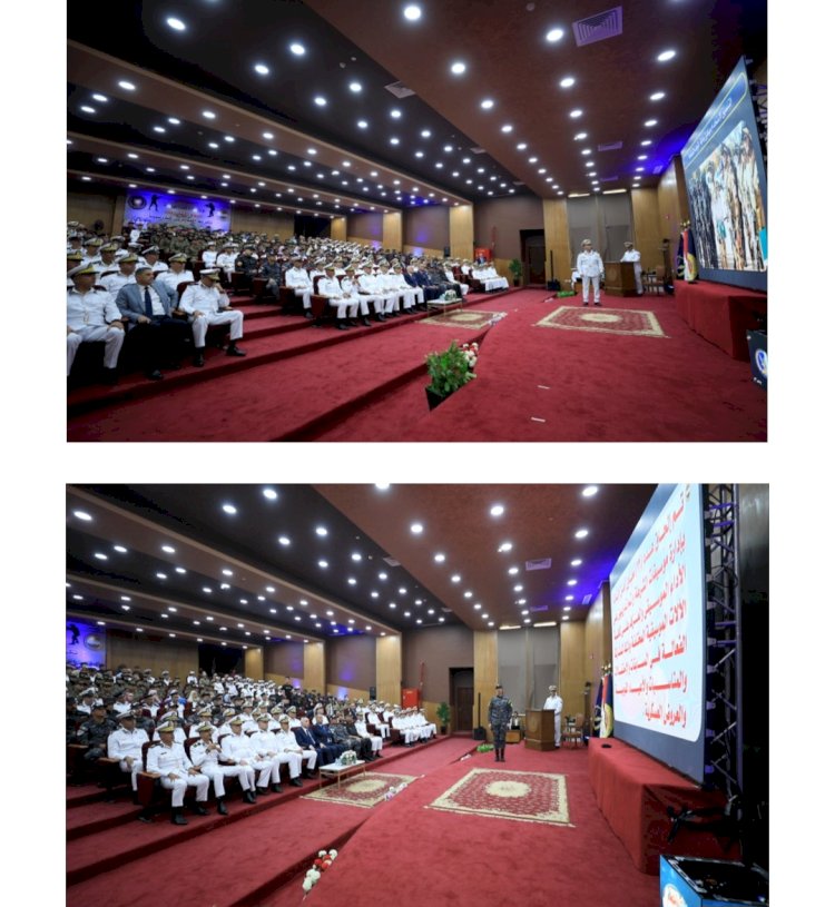 تكريم الحهات الشرطية الحاصلة علي المراكز الاولي  في الاحتفال بيوم التدريب