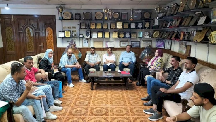مدير شباب المنيا يلتقى بممثلى الكيانات الشبابية ونموذج محاكاة البرلمان