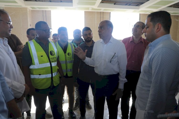 محافظ المنيا يتفقد الأعمال الإنشائية لمستشفى بني مزار التخصصي ضمن مشروعات تطوير القطاع الصحي