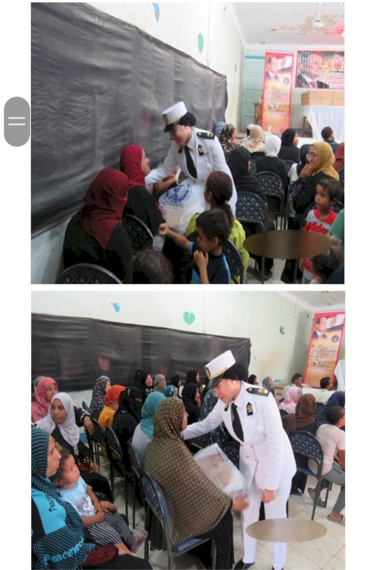 الداخلية تواصل فعاليات مبادرة كلنا واحد .معك في كل مكان ..وتوجه قوافل طبية وانسانية بالسويس