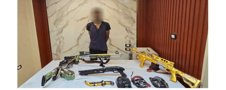 سقوط نجار بحوزته اسلحة بدون ترخيص بالقاهرة