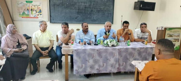 البحوث الزراعية الزراعية تتابع المحاصيل الزراعية بالغربية