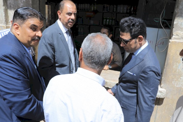 "محافظ سوهاج" يتفقد اعمال الرصف ويلتقي بالمواطنين بجرجا