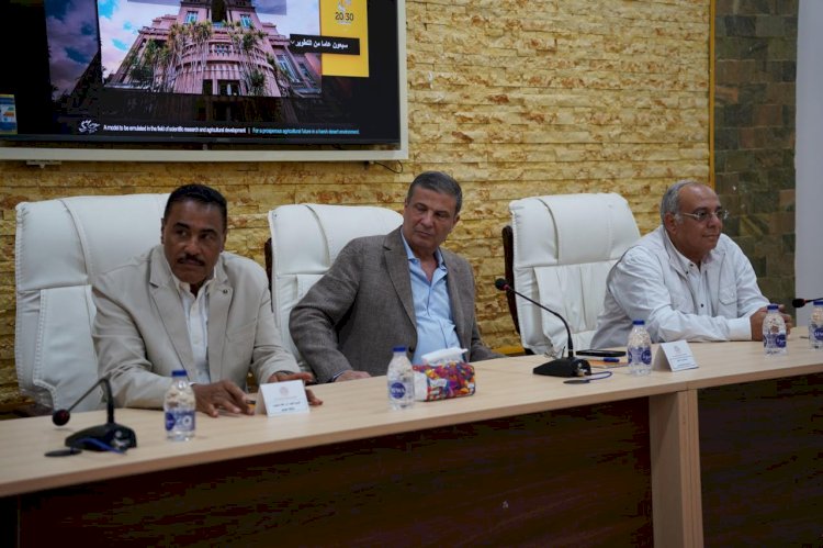 فاروق وشعيب يلتقيان الباحثين  والمزارعين لبحث التحديات الزراعية